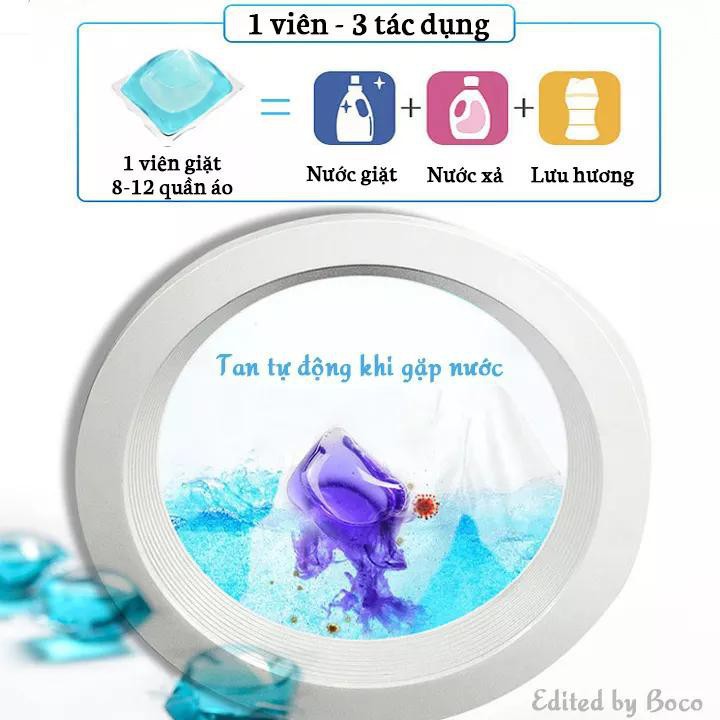 10 Viên nước giặt xả vải thơm quần áo B038