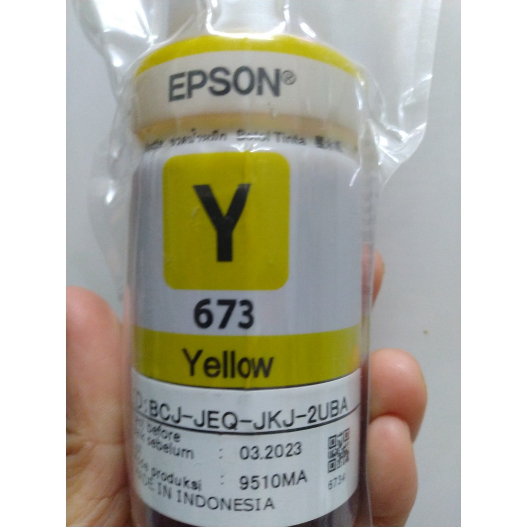 Mực Epson 673 màu vàng dành cho máy Epson L805 / L850 / L1800 / L810 / L800-vàng (Yellow)