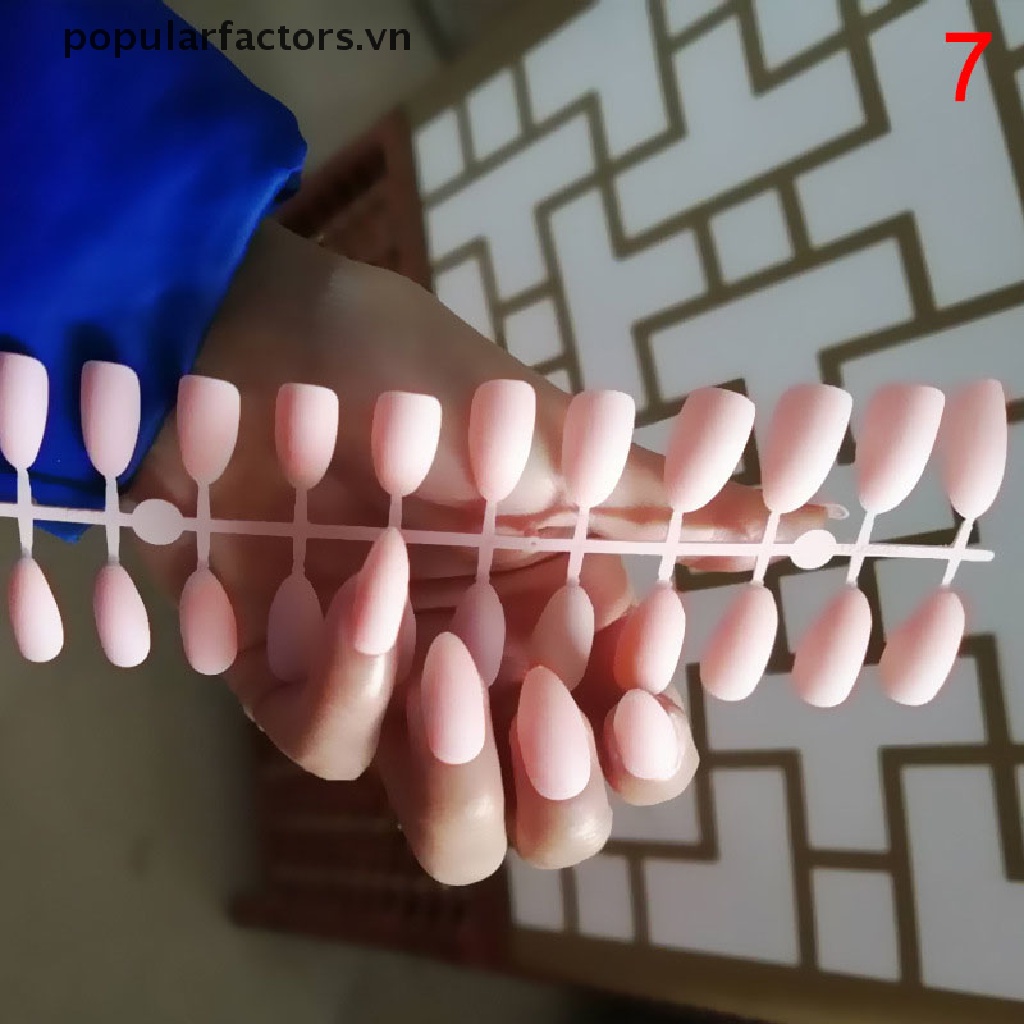 Bộ 24 Móng Tay Giả Bằng Acrylic Thời Trang