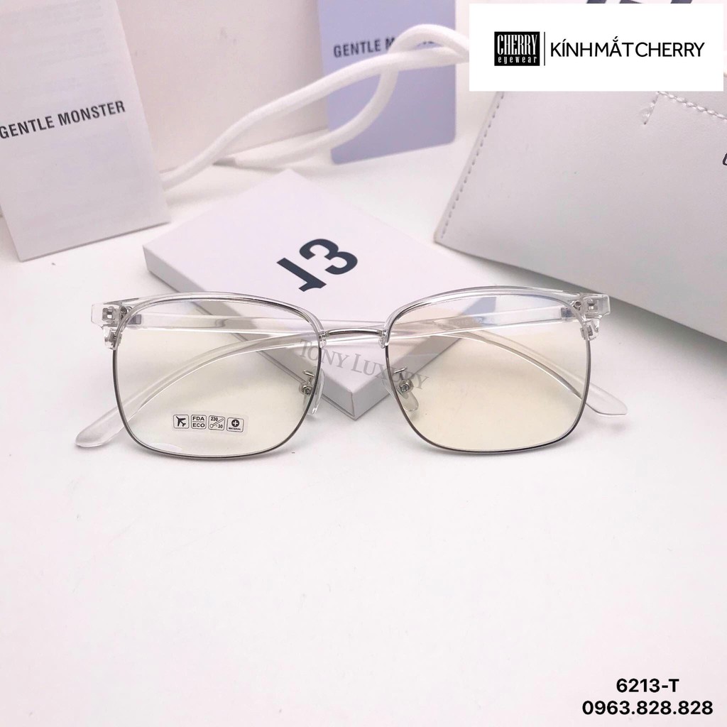 Kính phối gọng nhựa và kim loại thiết kế thời trang 6213 - Nhận Cắt Tròng Cận Viễn Loạn | BigBuy360 - bigbuy360.vn
