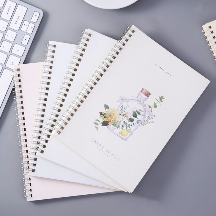 Sổ tay lò xo mini A5 Deli 60 trang - cute - sổ lò xo a5 dễ thương dành cho học sinh – giao ngẫu nhiên - MIYABI STORE