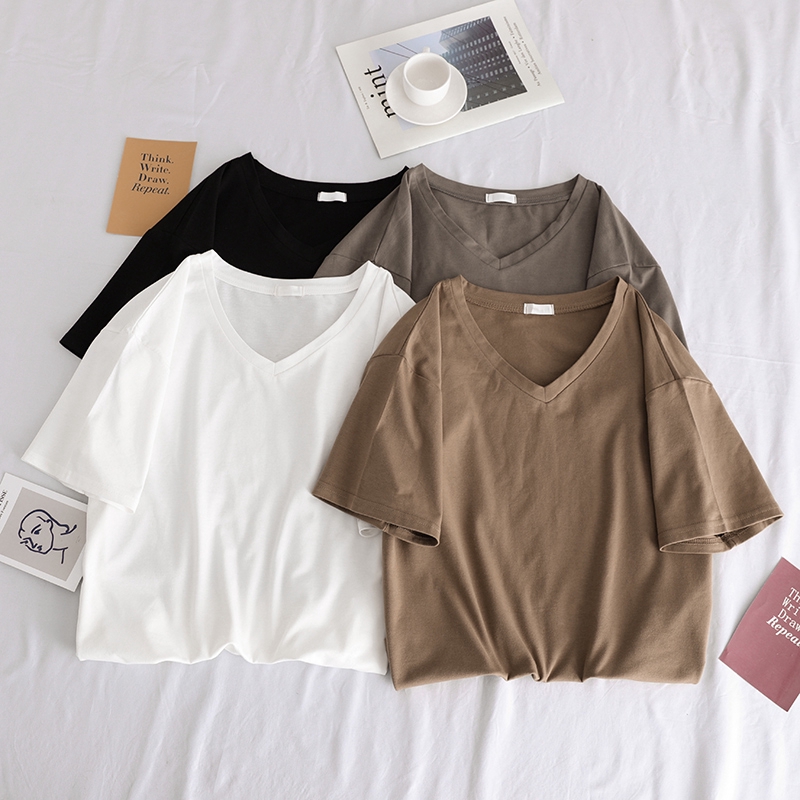 Áo thun SUXI ngắn tay gợi cảm phong cách Hàn Quốc thời trang dành cho nữ