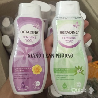 Dung dịch vệ sinh phụ nữ Betadin bảo vệ dịu nhẹ