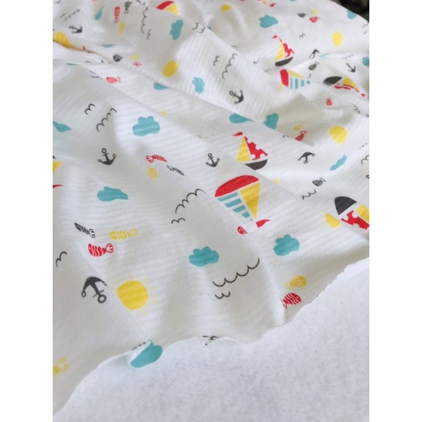 Vải cotton giấy hình chiếc thuyền