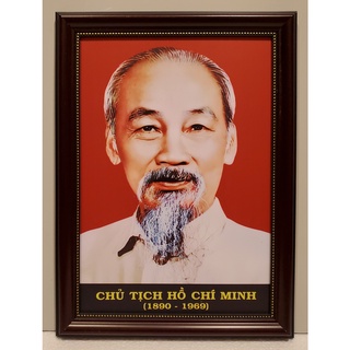 Ảnh gốc in dầu chân dung Bác Hồ kính yêu -BH-A4 (26*35cm)