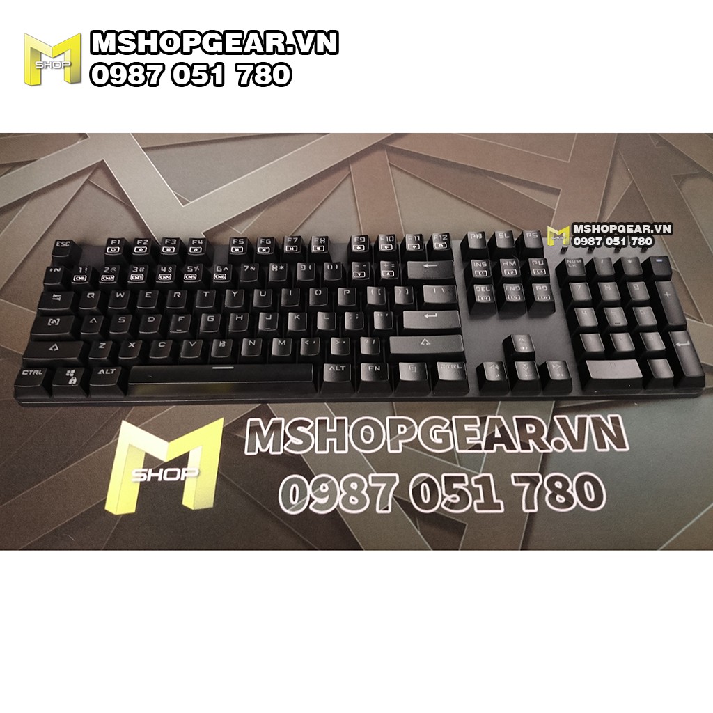 Keycap ABS xuyên led doubleshot oem profile giá rẻ cho phòng game - Game net - Game house - Cyber Game 104 keys