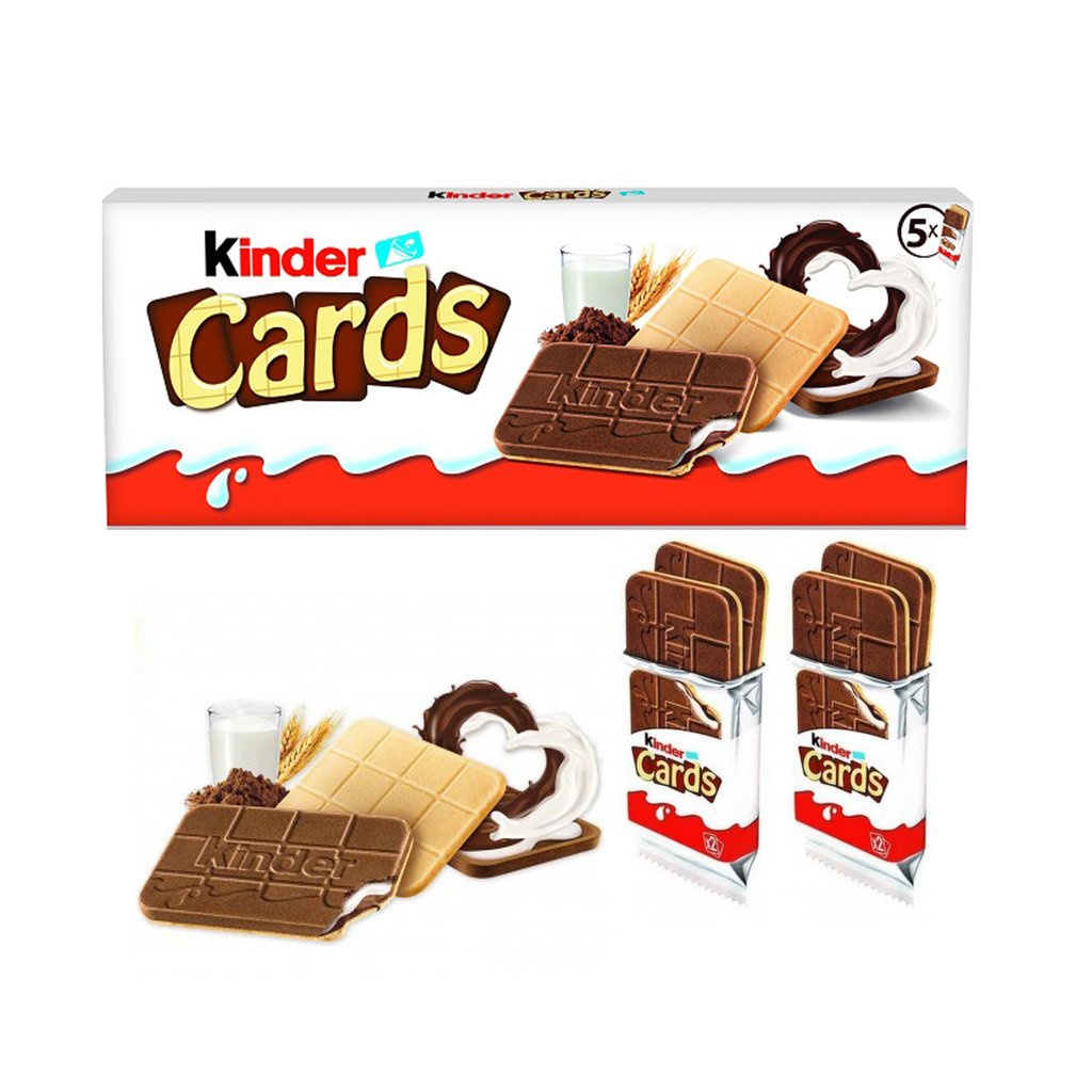 Bánh Chocolate Kinder Cards 5 thanh 128g