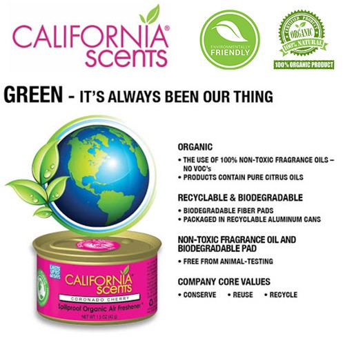 Gỗ Thơm California Scents Khử Mùi Ô Tô, Phòng Ngủ, Tủ Quần Áo