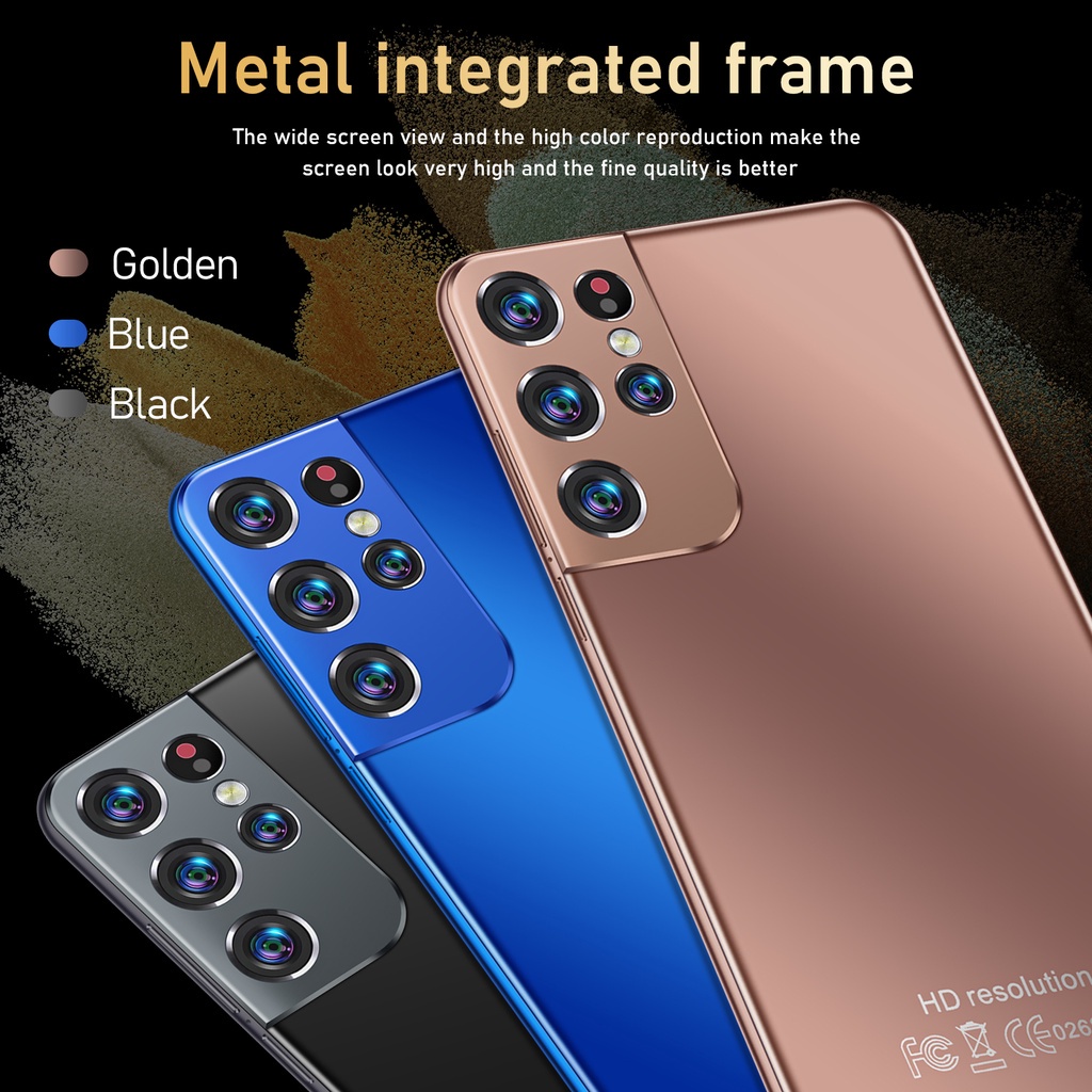 Điện thoại S21 Pro android mới 8+256GB wifi 5G điện thoại 2 SIM video hoạt hình điện thoại thông minh