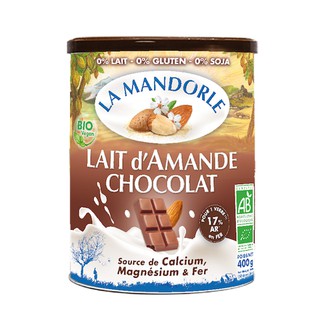 Sữa hạnh nhân socola hữu cơ La Mandorle 400g