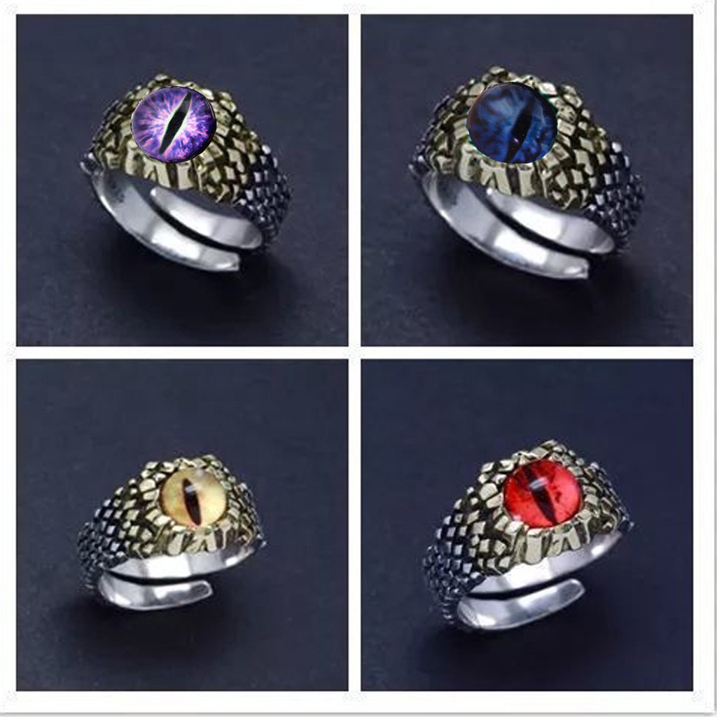 Nhẫn Hình Rắn Phong Cách Punk Cổ Điển Cho Nam Và Nữ|Phấn Mắt Nhiều Màu Sắc Cá Tính