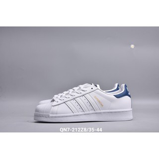Giày Thể Thao Adidas Superstar Màu Trắng Xanh Cho Nam Và Nữ