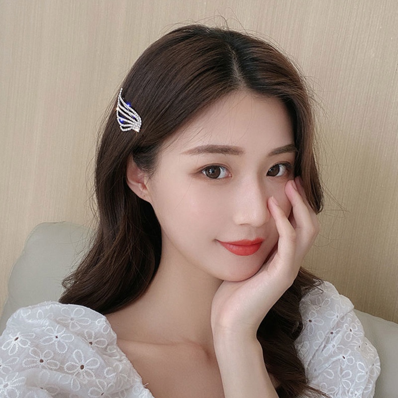 Kẹp Tóc Đính Đá Hình Đôi Cánh Thiên Thần Lấp Lánh