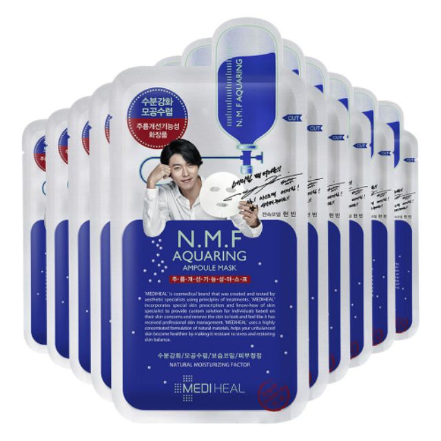 Mặt Nạ Thuốc dạng giấy Mediheal N.M.F. Aquaring Ampoule mask date 2021