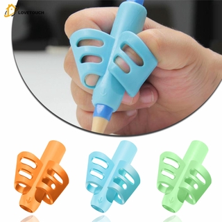 TU|3Pcs Double Finger Pen Baby Learning Writing Tool Correction Device Pencil Set Stationery