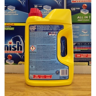 [NHẬP KHẨU] Bột rửa chén bát hương chanh Finish 2.5kg