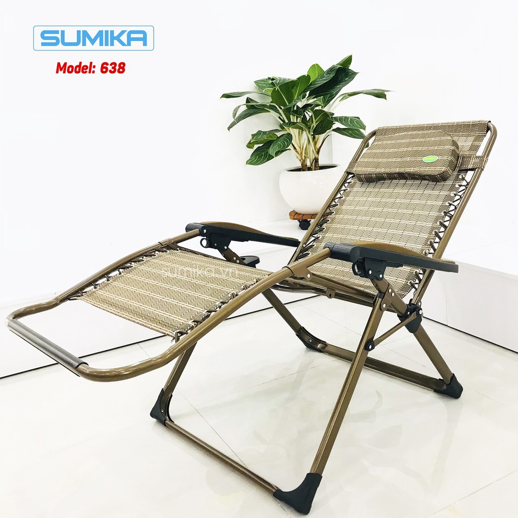 Ghế Xếp Thư Giãn SUMIKA 638 - Bề Rộng 73cm, Tải Trọng 300kg