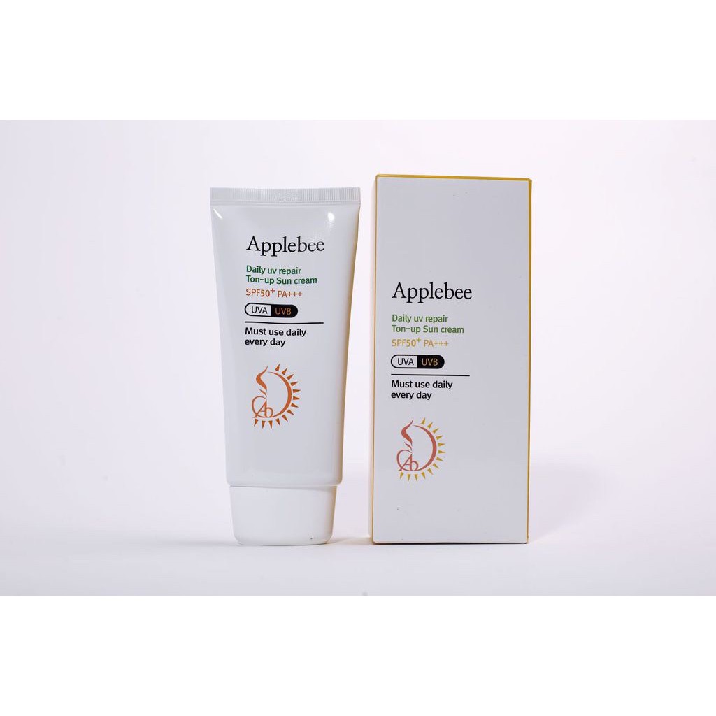 Kem chống nắng APPLEBEE DAILY UV REAIR TON UP SUN CREAM SPF 50+ PA +++