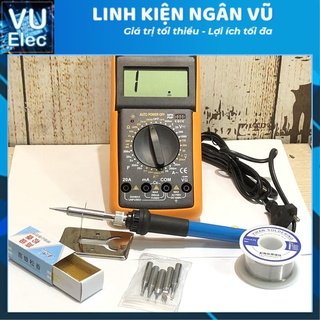 [Tặng Mã 🍀LINH15KK Giảm 15K đơn từ 99K] Bộ Đồng Hồ Đa năng VC9025D Kèm Bộ tay hàn TQ936 FULL
