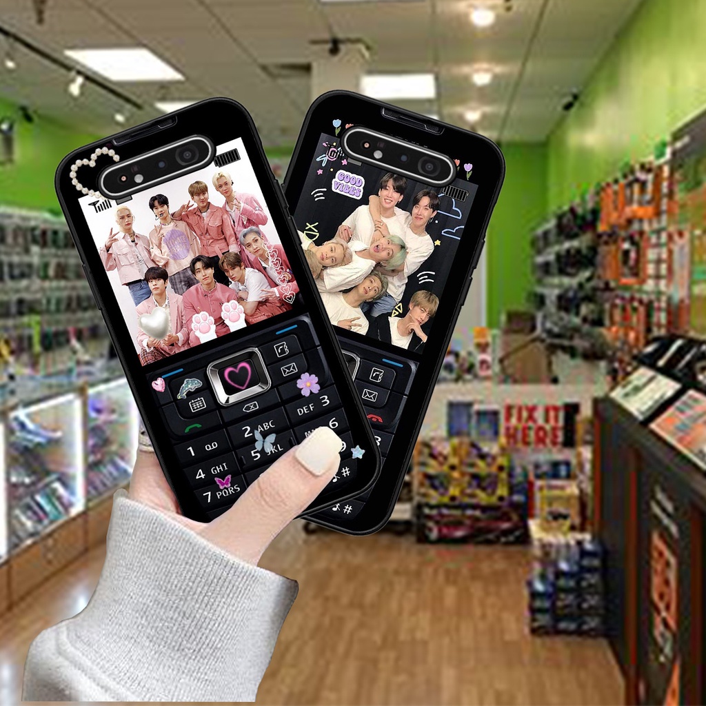 Ốp Samsung A80 / A90 bộ hình điện thoại nokia huyền thoại , BTS , Vpop cute