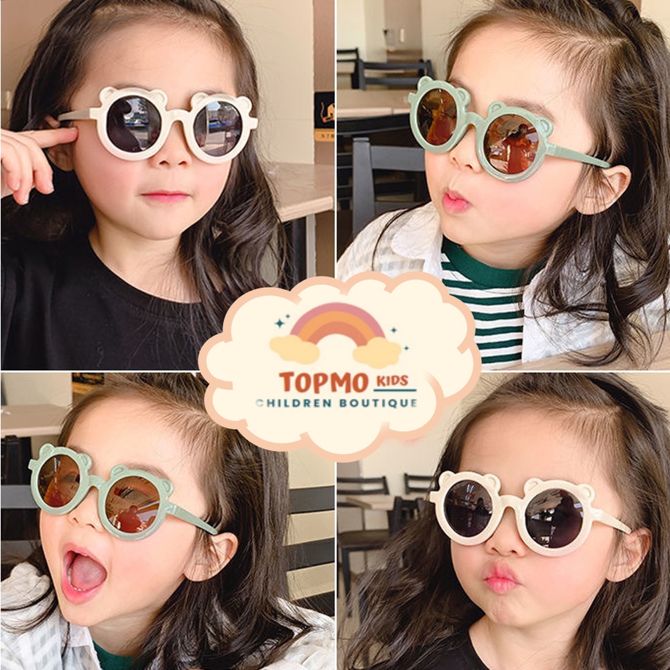 Kính râm chống nắng cho bé Morandi hình gấu TOPMO KIDS