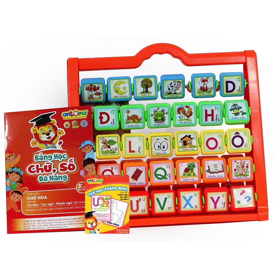 Đồ Chơi Giáo Dục Bảng Chữ Số Đa Năng Mẫu 1 Antona No.001 Giúp Bé Phát Triển Kĩ Năng Tư Duy