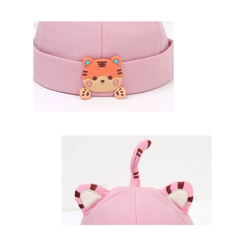 Mũ Cotton Tai Hổ Dễ Thương Cho Bé