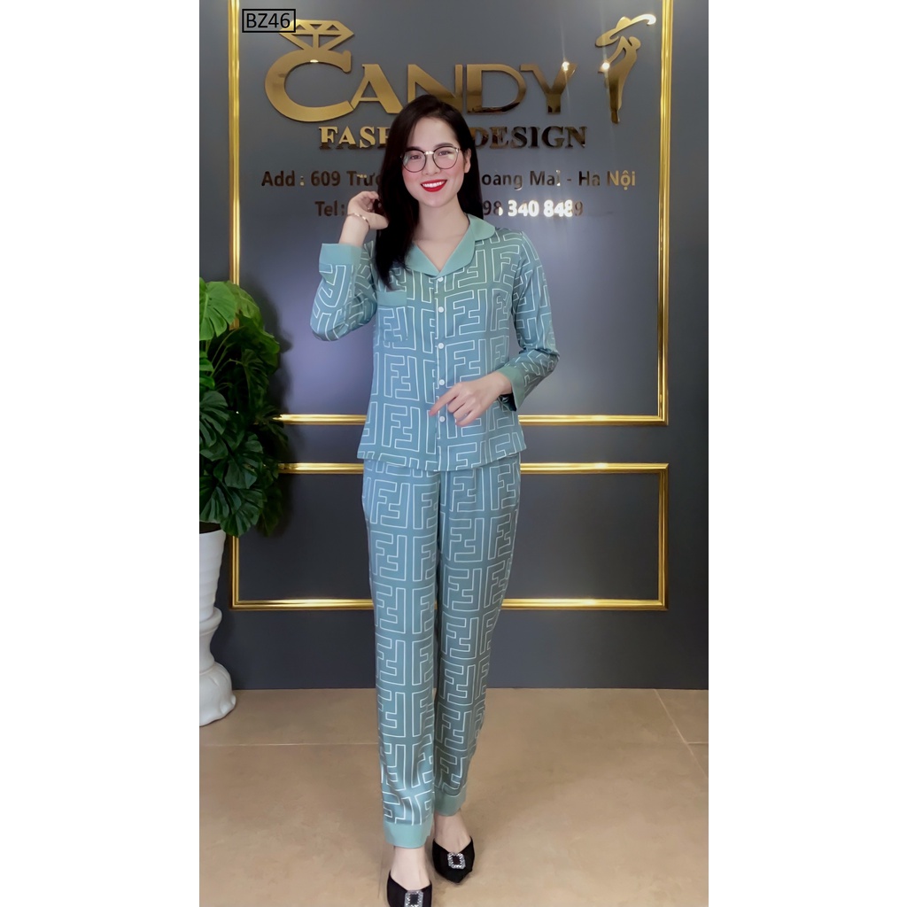 Set Pyjama Lụa Latin Dáng Dài Bz46 - Hàng Thiết Kế - CandyFashion
