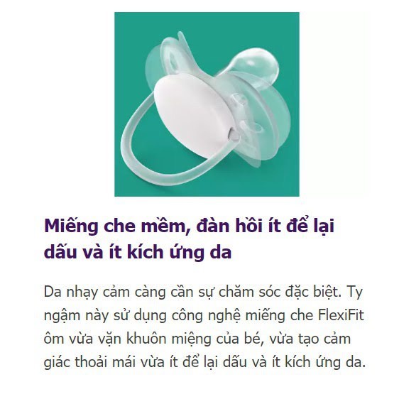 Set ty giả cho bé PHILIPS AVENT ultra air, núm ti chỉnh nha tiệt trùng - Monnie Kids