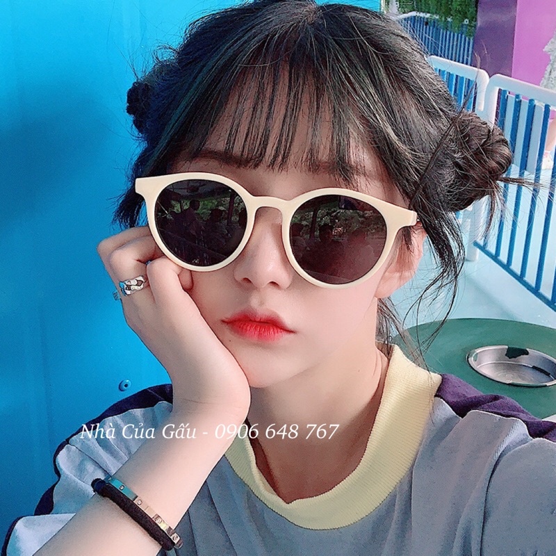 Mắt kính thời trang nam, nữ gọng tròn cực dễ thương NCG05
