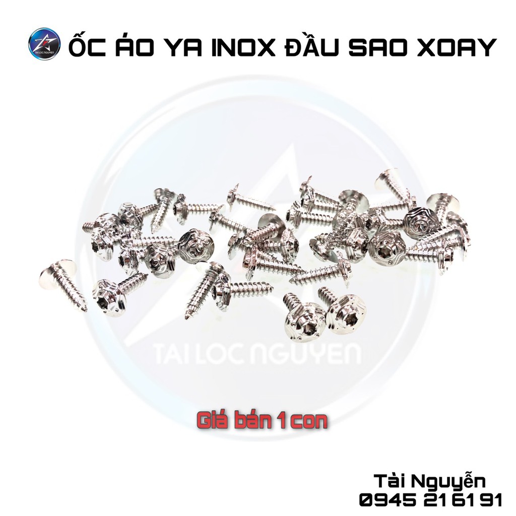 ỐC ÁO YA INOX SALAYA ĐẦU SAO - GIÁ BÁN 1 CON