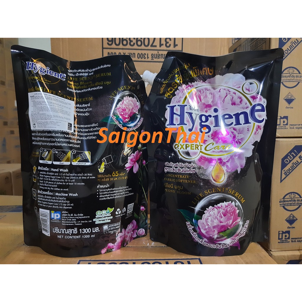 (SGT) Nước xả vải Hygiene màu đen đậm đặc túi 1.3 lít