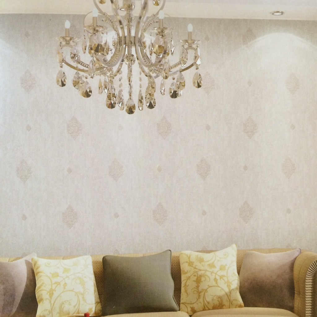 Giấy Dán Tường Phòng Ngủ Hoa Văn Nhỏ Thưa Sang Trọng MR Lụa Không Keo Khổ 53cm Nhiều Mẫu Lựa Chọn