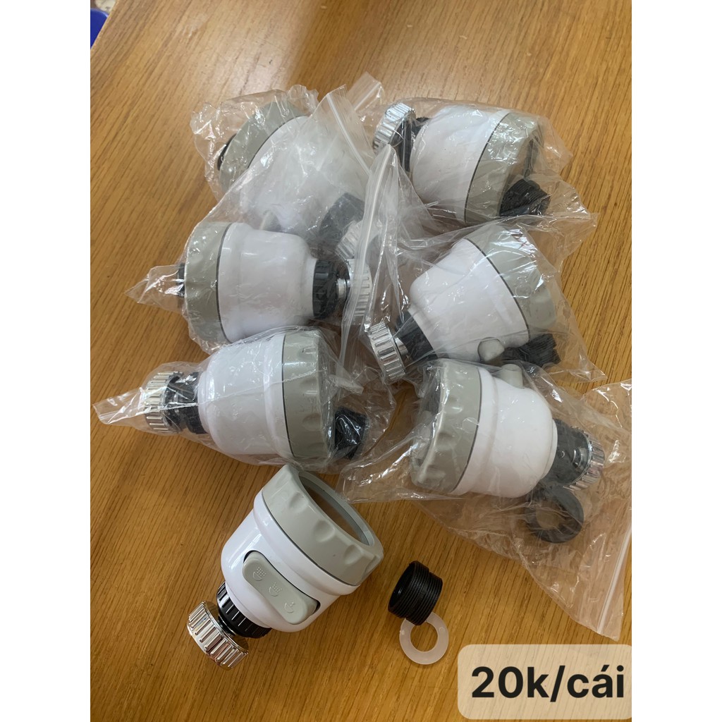 Đầu Vòi Nối Rửa Chén Bát Tăng Áp - 3 Chế Độ Phun - Xoay 360 Độ