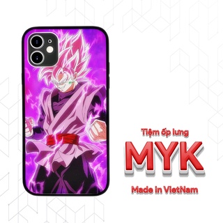 Ốp Lưng Black Goku Super Saiyan  vận công hiển thánh cho Iphone 5 6 7 8 Plus 11 12 Pro Max X Xr GOKPOD00063