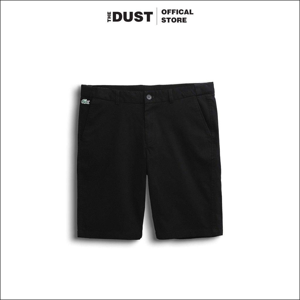 Quần short kaki nam trơn LCT, Quần sooc nam vải kaki dày dặn, form slimfit có chun ẩn, co giãn nhẹ