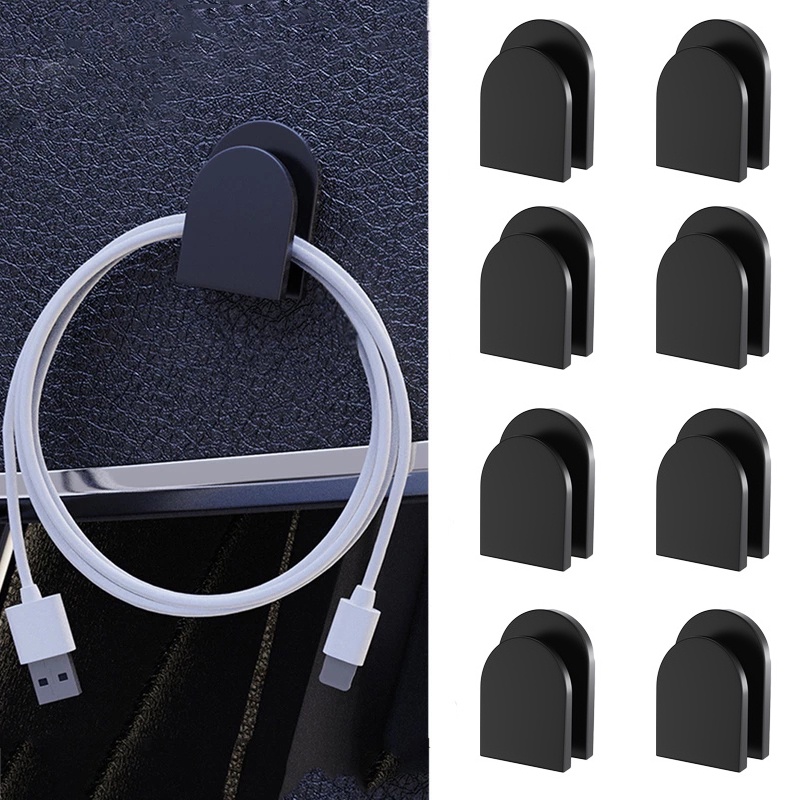 Móc Treo Đồ Mini Tự Dính Màu Đen Đa Năng