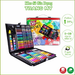 [Mã LIFE8812K giảm 100% đơn 0Đ] Hộp bút màu đa năng 150 chi tiết cho bé tập vẽ, tô màu