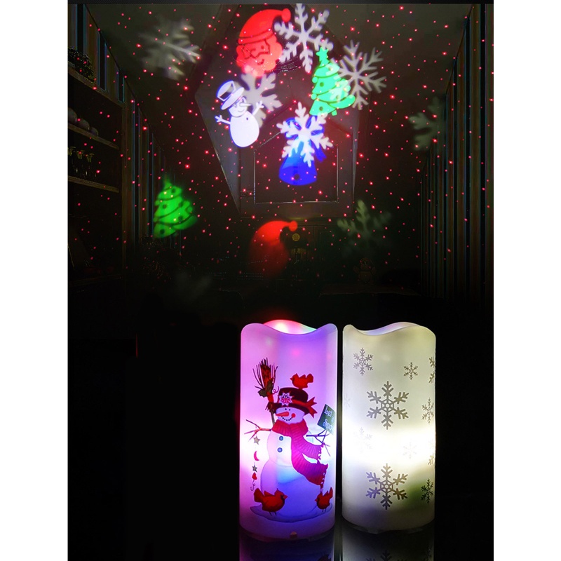 Đề Can Dán Trang Trí Hình Người Tuyết / Ngôi Sao Đèn Led Nhấp Nháy