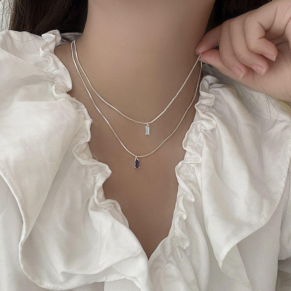 FORBETTER Dây Chuyền Thiết Kế Đơn Giản Thanh Lịch Cho Nữ