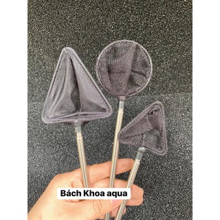Vợt cá tép Mini Net cao cấp cán inox kéo dài 60cm