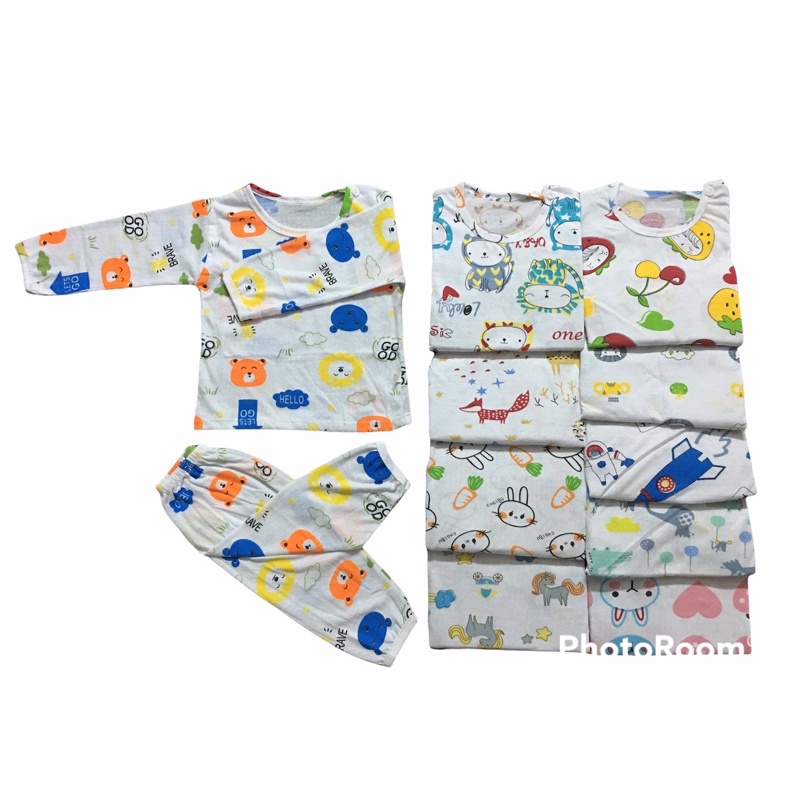 Combo 5 bộ cotton giấy♥️♥️𝐋𝐎𝐀̣𝐈 𝟏♥️♥️ dài tay mềm mịn cho bé