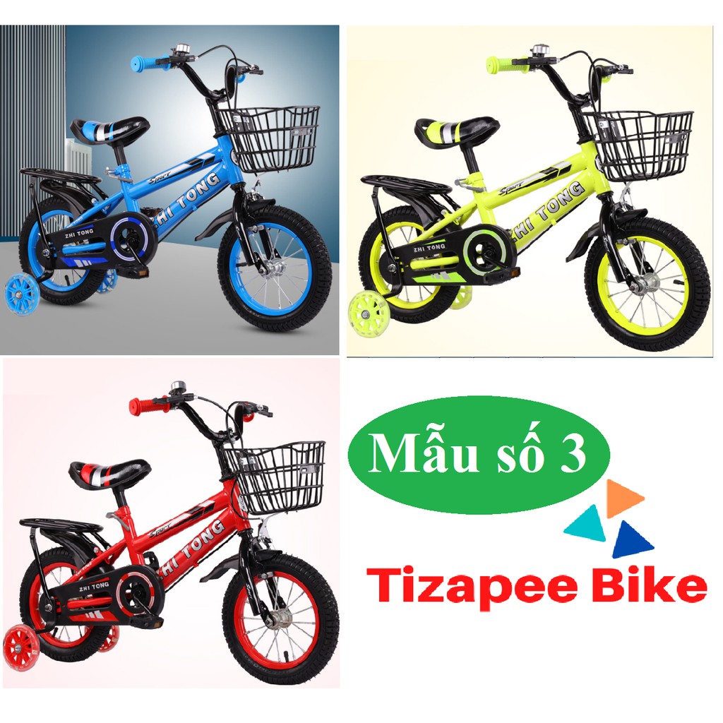 Xe Đạp Trẻ Em Nam Nữ Hàng Cao Cấp ZHI TONG Size 12 14 16 18 inch Dành Cho Trẻ Trên 3 Tuổi