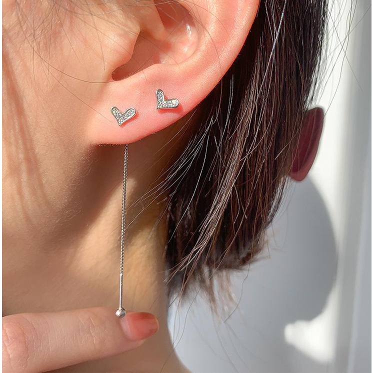 Khuyên Tai Hình Trái Tim Ngọt Ngào Thanh Lịch Cho Nữ
