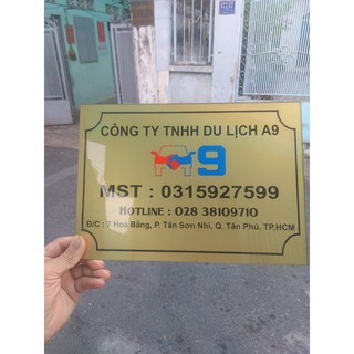 BẢNG TÊN CÔNG TY, BIỂN SỐ NHÀ