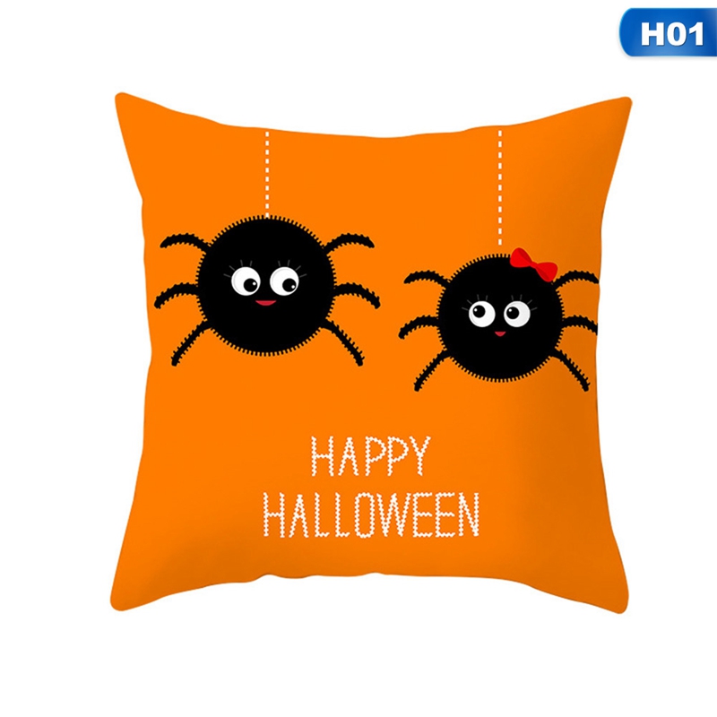 Dễ Thương Vỏ Gối Sofa Hình Bí Ngô Halloween