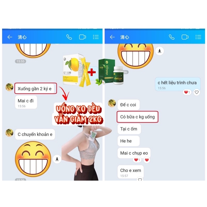 TRÀ GIẢM CÂN L2 SLIM DETOX Hoà Tan