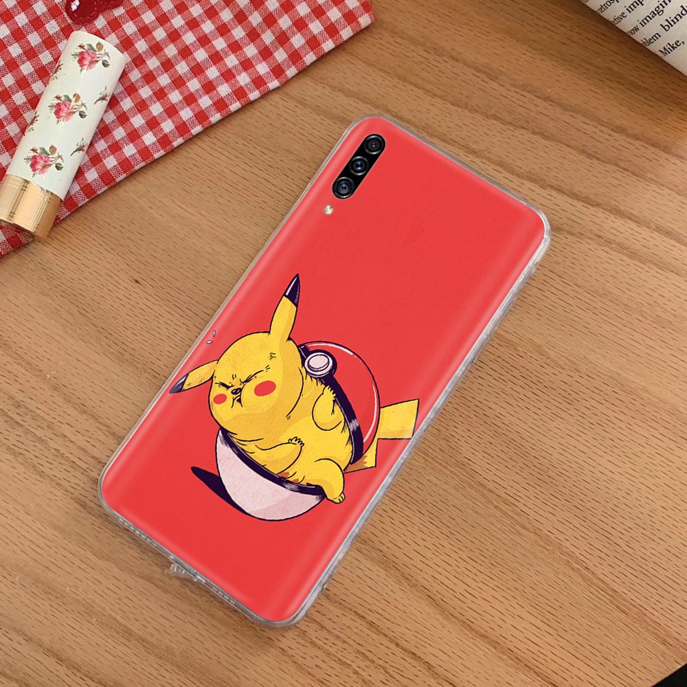 AT106 Pikachu Pokémon Transparent Case Casing iPhone 6s 6 7 8 Plus 5 5S SE 5C 4 4s
