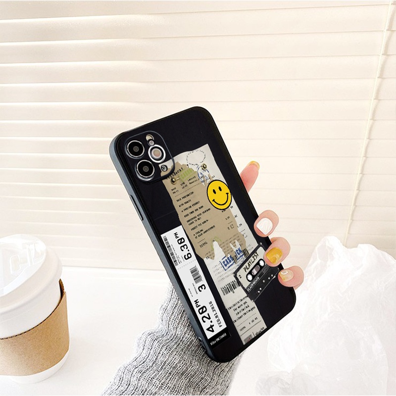 Ốp bảo vệ camera độc lạ hình hóa đơn in mặt cười cho iPhone 6/6+/7/7+/8/8+/X/Xs/Xsm/11/11PM/12/12pro/13/13promax