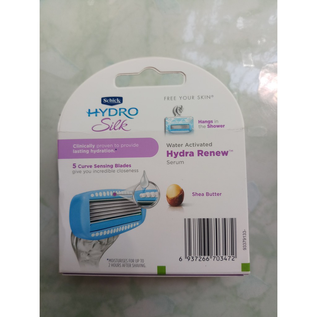 Dao cạo lông _ Bikini- cho nữ Schick Hydro Silk TrimStyle Hydrating Razor &amp; Bikini Trimmer ( gồm 1 cán 5 đầu thay thế)